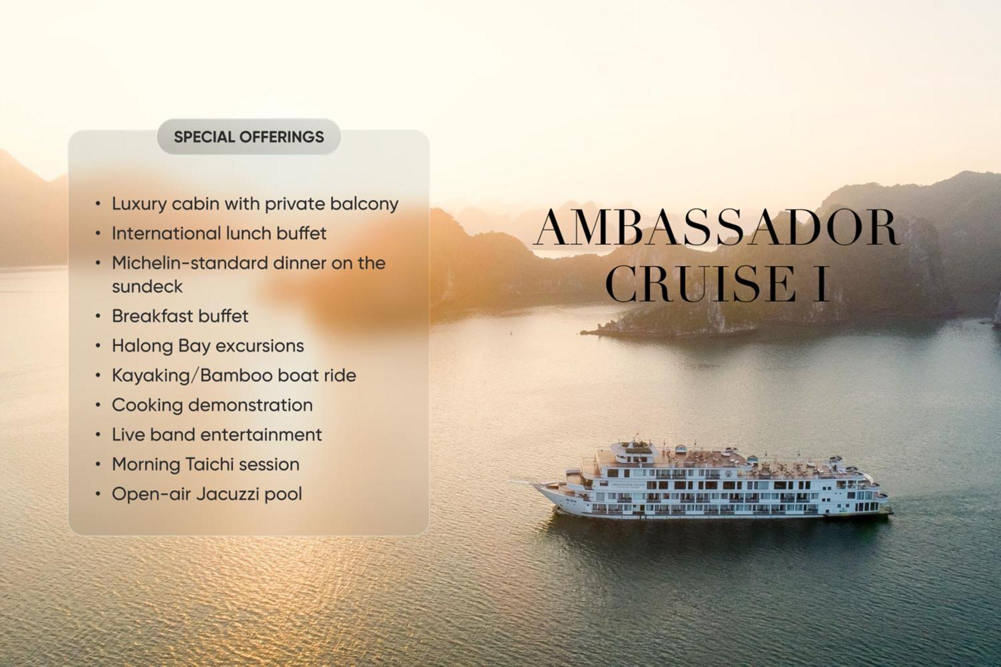 Hotel Ambassador Cruise Halong Bay Ha Long Exterior foto